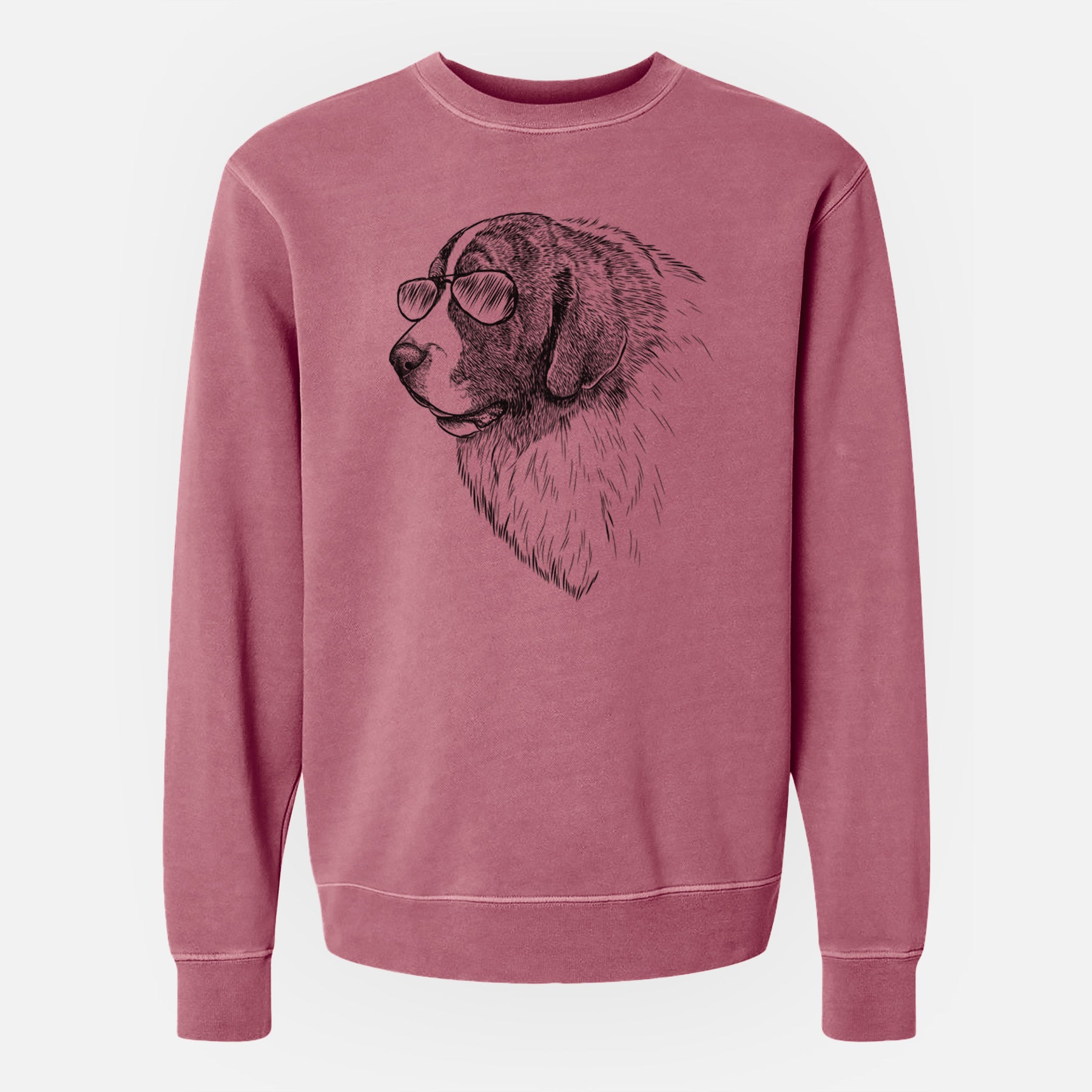 Aviator Magnus the Pyrenean Mastiff - Unisex Pigment Dyed Crew Sweatshirt