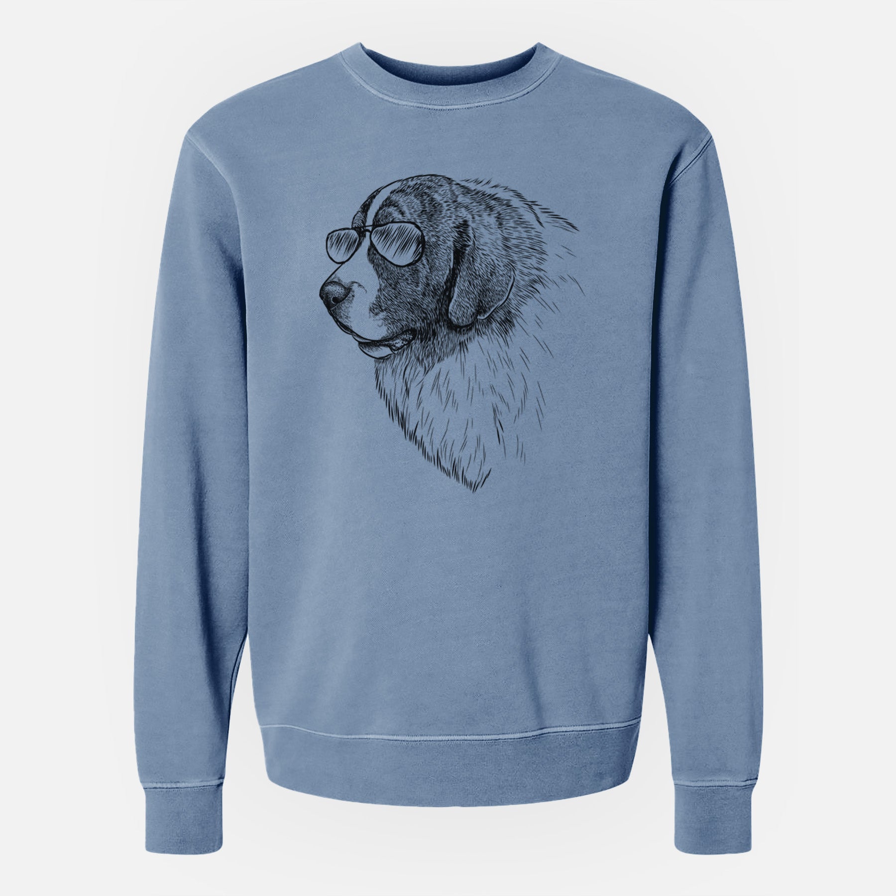 Aviator Magnus the Pyrenean Mastiff - Unisex Pigment Dyed Crew Sweatshirt