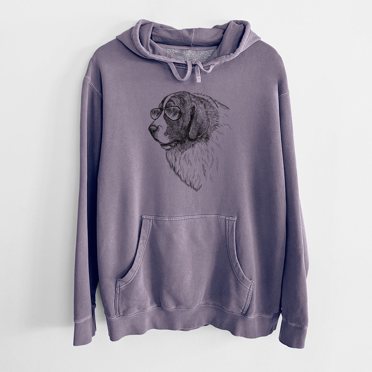 Aviator Magnus the Pyrenean Mastiff - Unisex Pigment Dyed Hoodie
