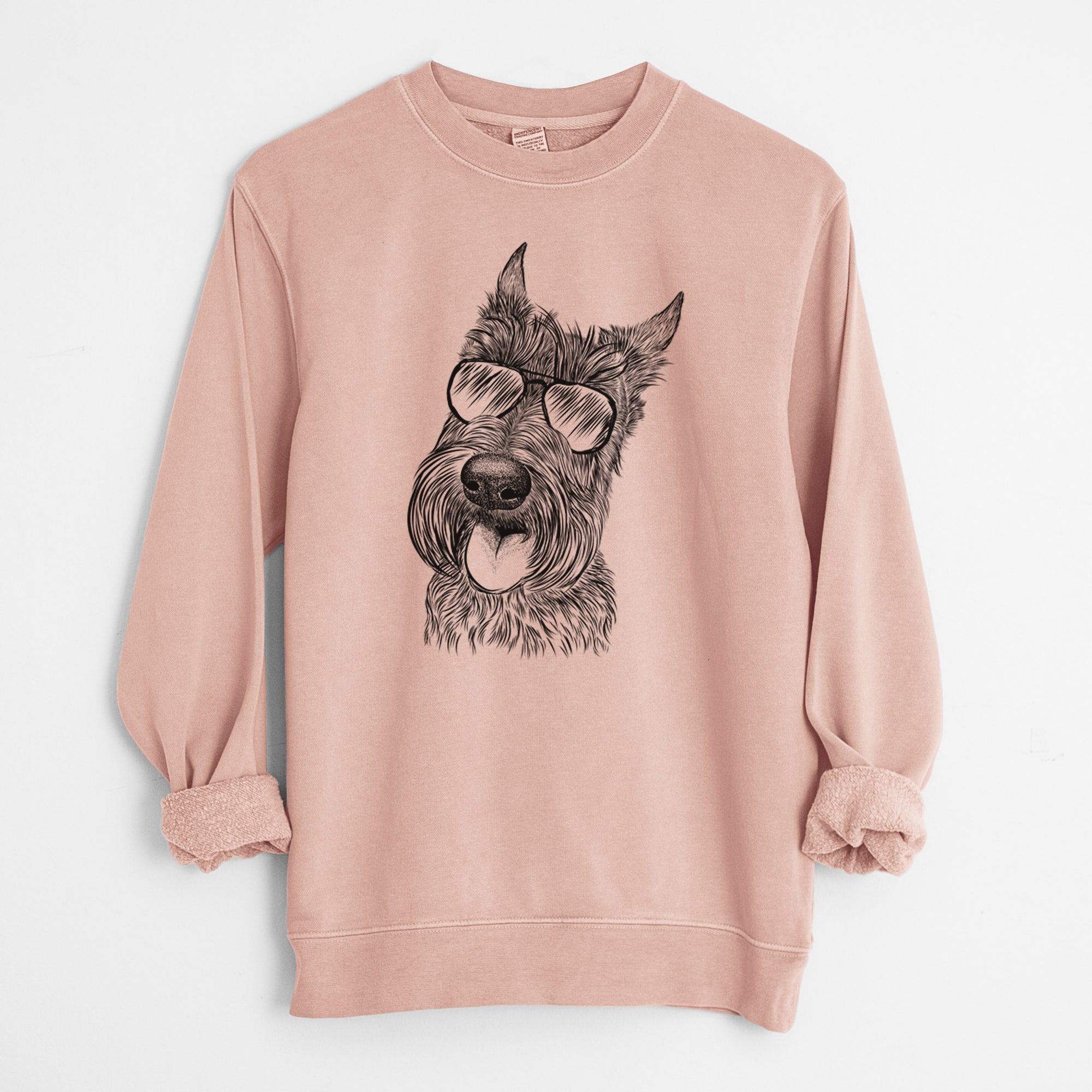 Aviator Magnus the Scottish Terrier - Unisex Pigment Dyed Crew Sweatshirt