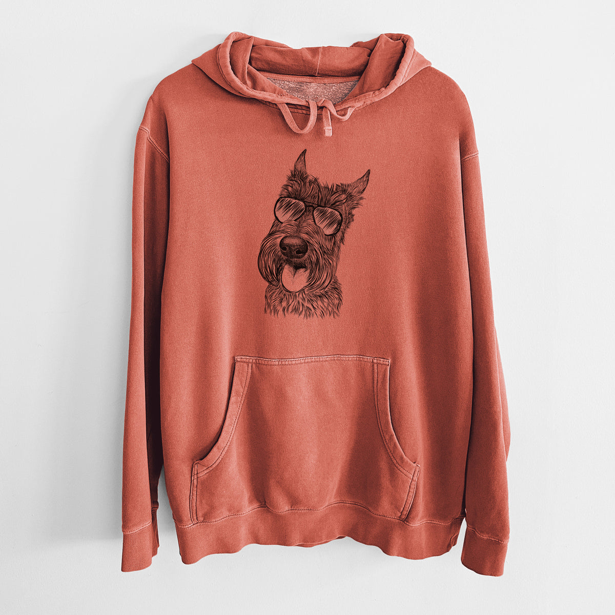 Aviator Magnus the Scottish Terrier - Unisex Pigment Dyed Hoodie