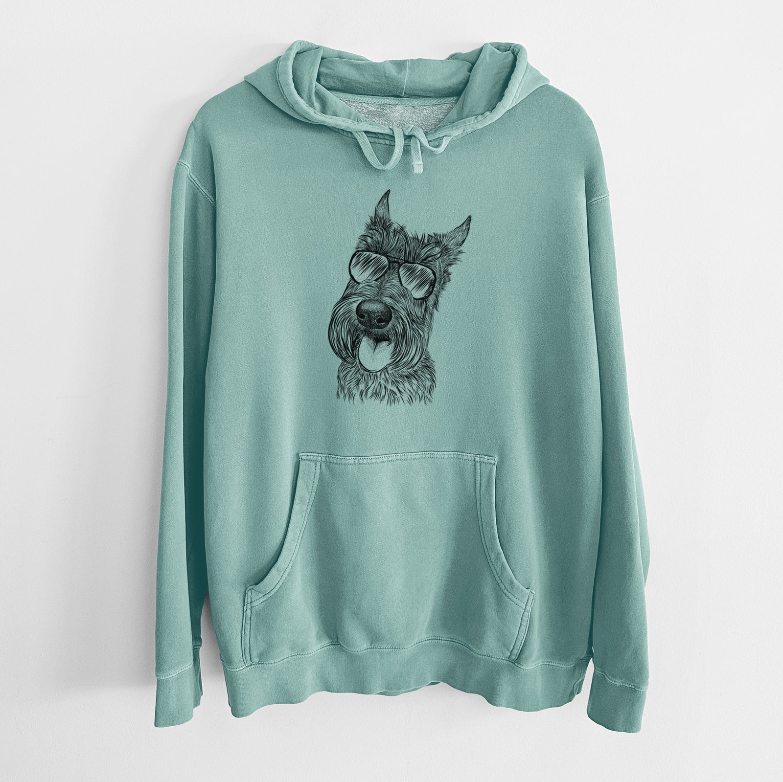 Aviator Magnus the Scottish Terrier - Unisex Pigment Dyed Hoodie