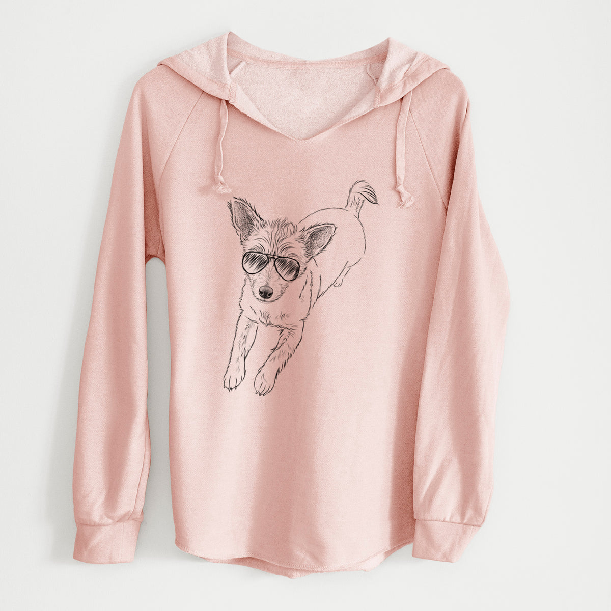 Aviator Maisie the Terrier Mix - Cali Wave Hooded Sweatshirt