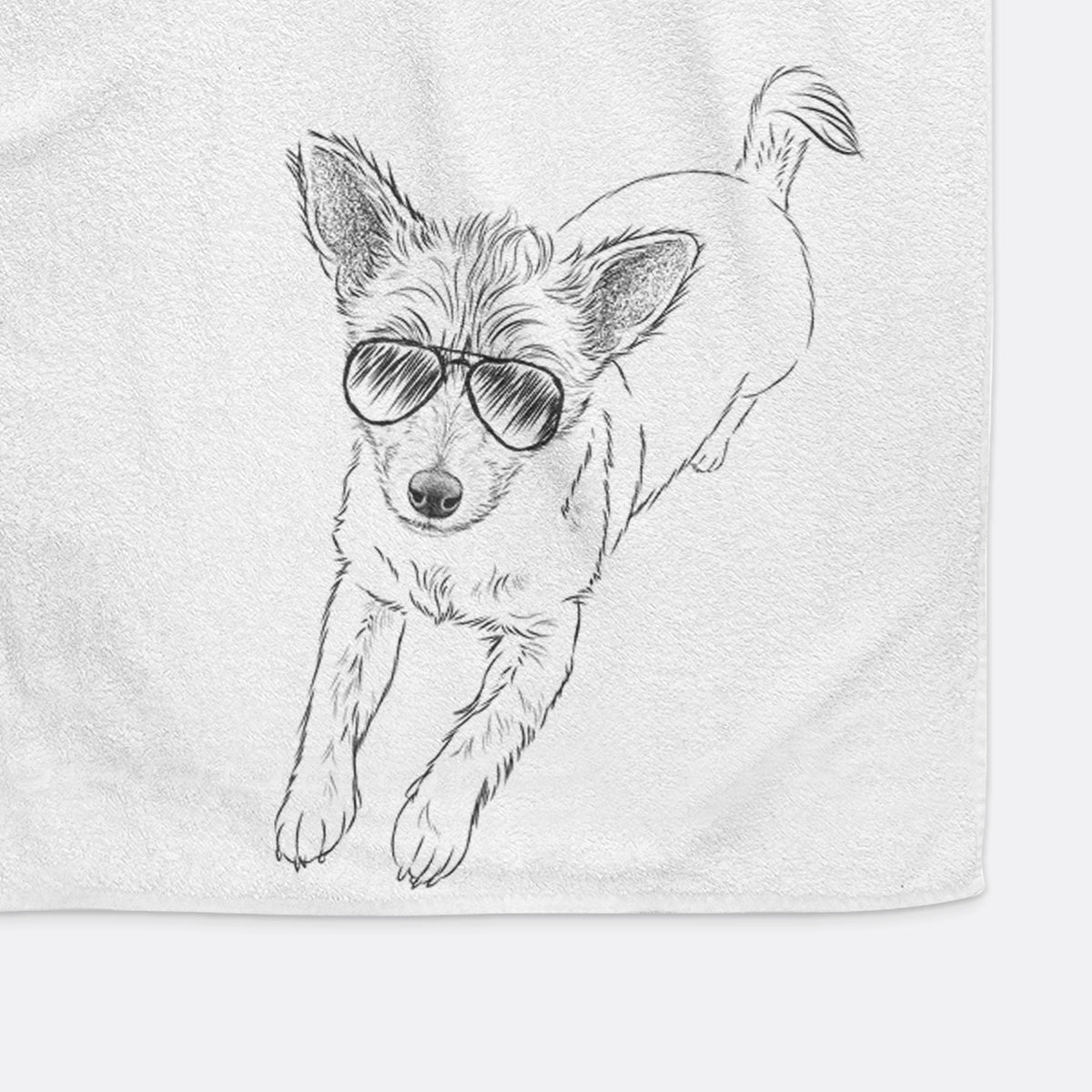 Maisie the Terrier Mix Premium Hand Towel