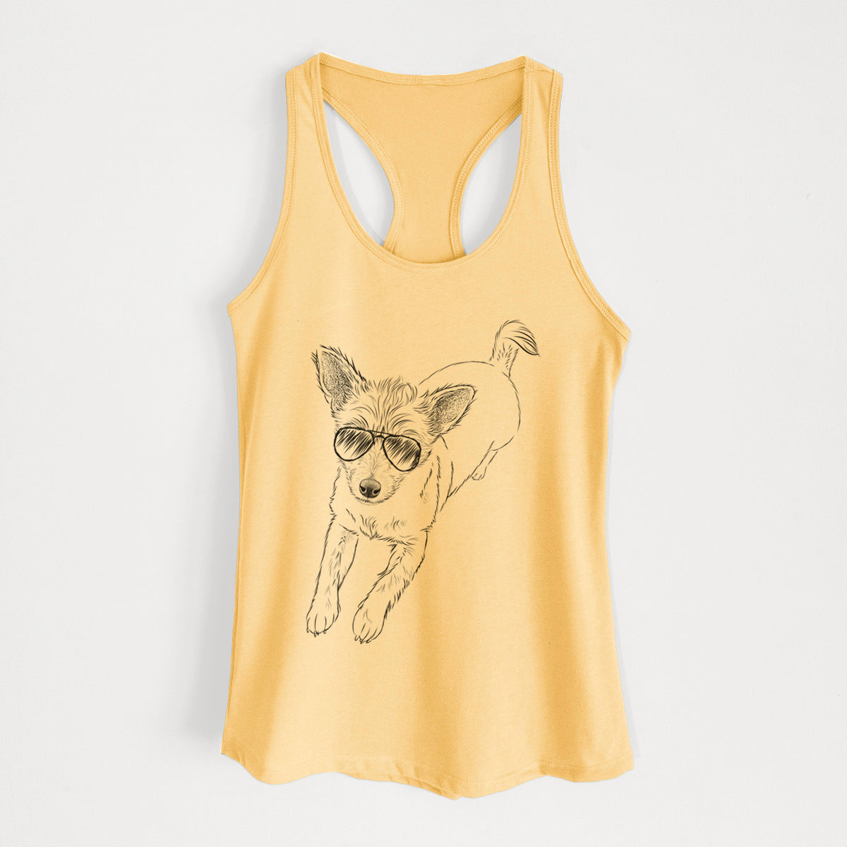 Maisie the Terrier Mix - Women's Racerback Tanktop