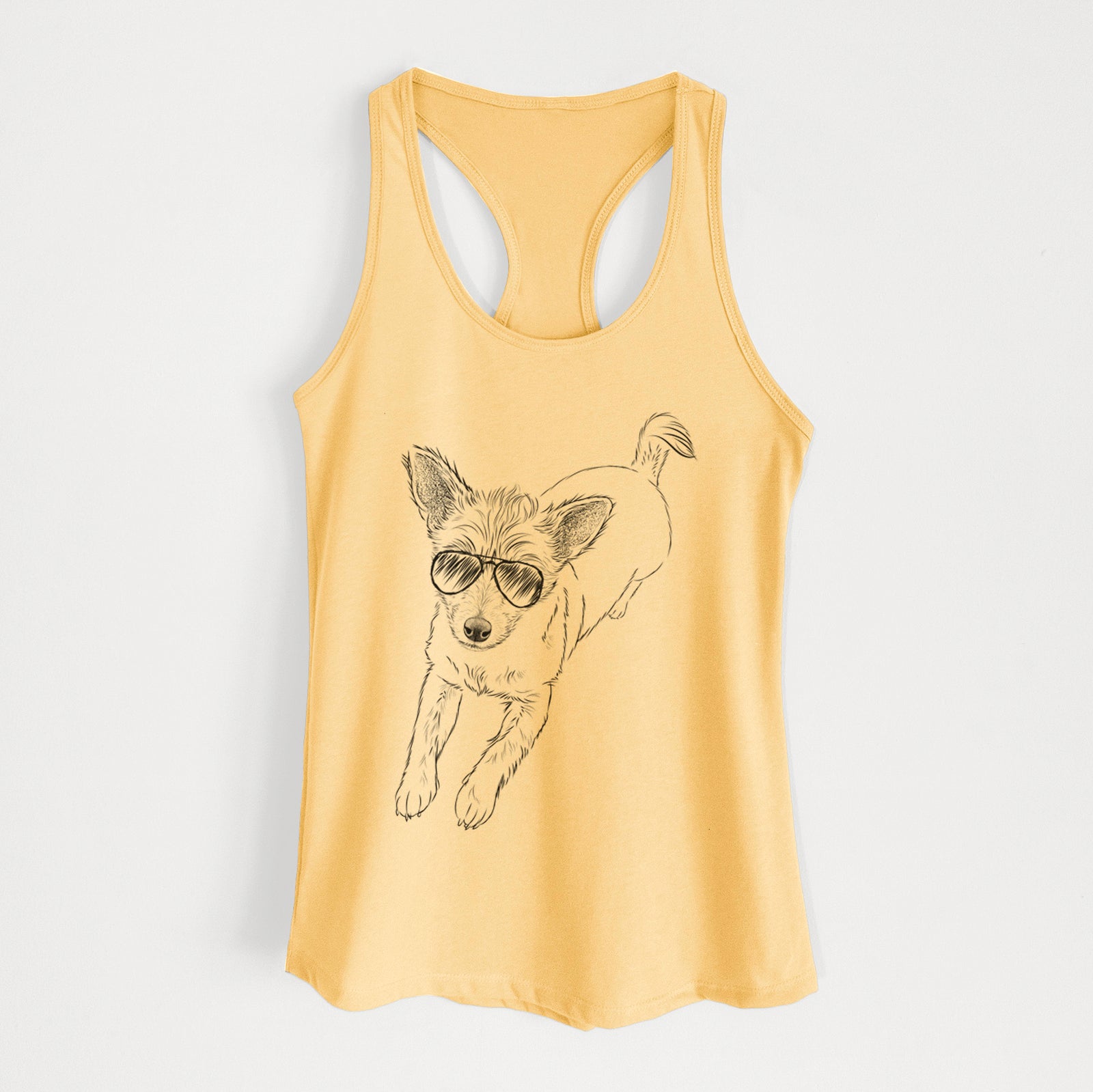 Maisie the Terrier Mix - Women's Racerback Tanktop
