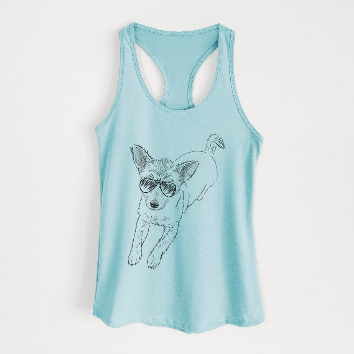 Maisie the Terrier Mix - Women's Racerback Tanktop