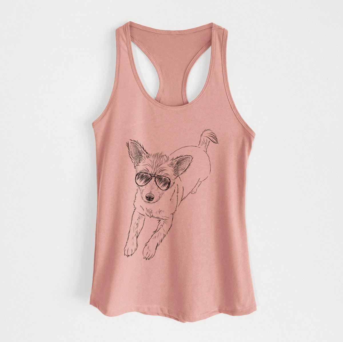 Maisie the Terrier Mix - Women's Racerback Tanktop