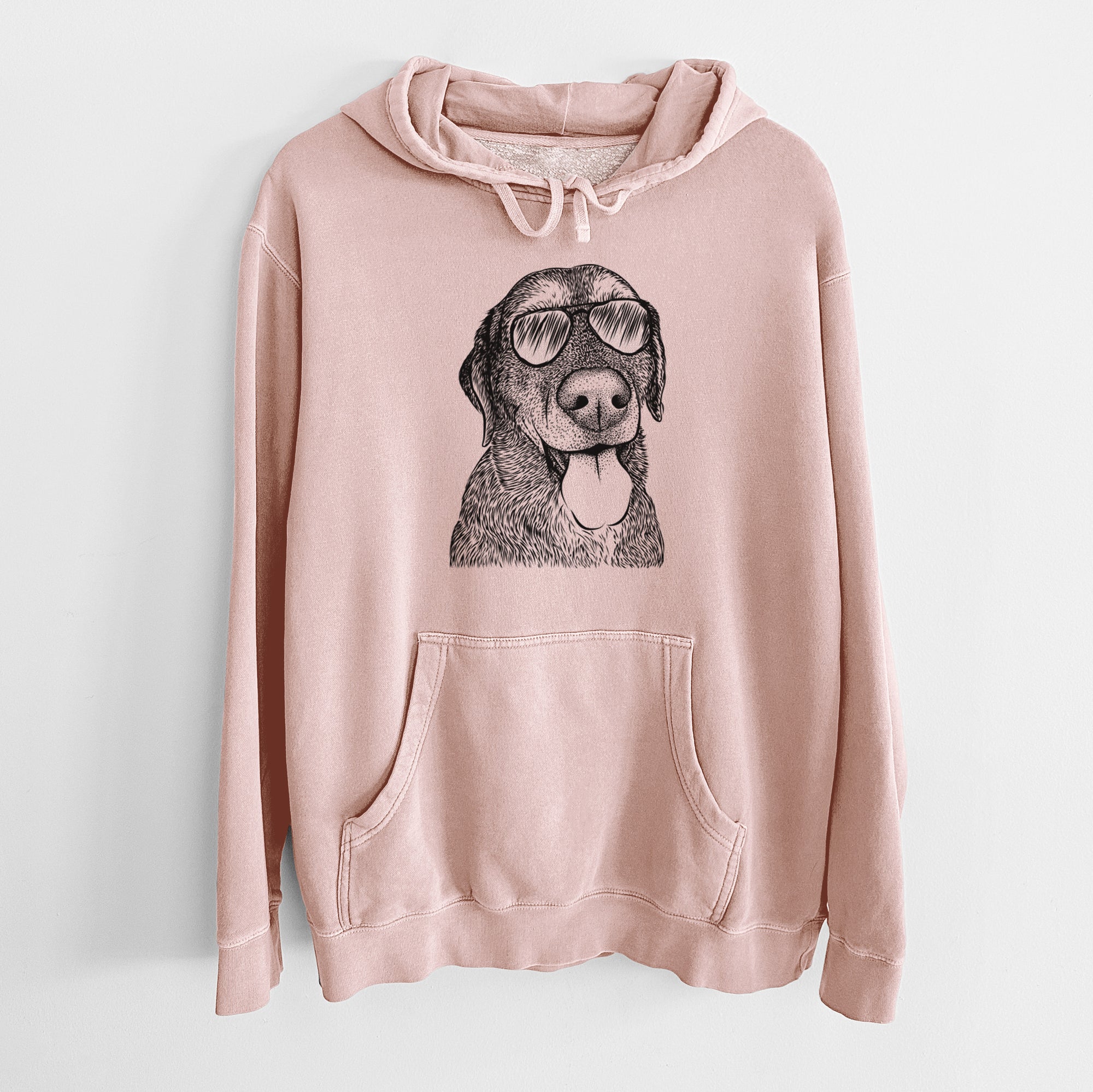 Aviator Max the Labrador Retriever - Unisex Pigment Dyed Hoodie