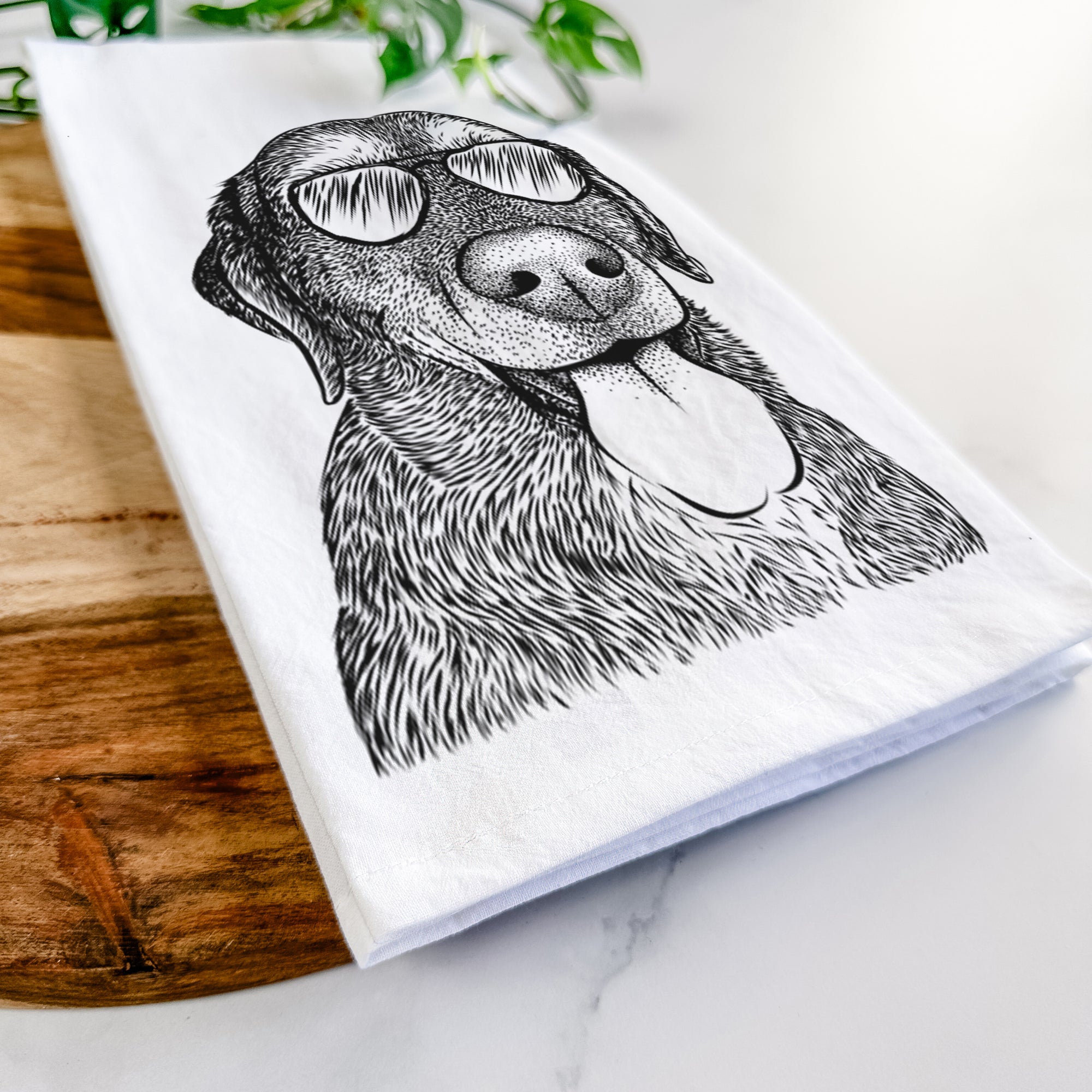 Max the Labrador Retriever Tea Towel