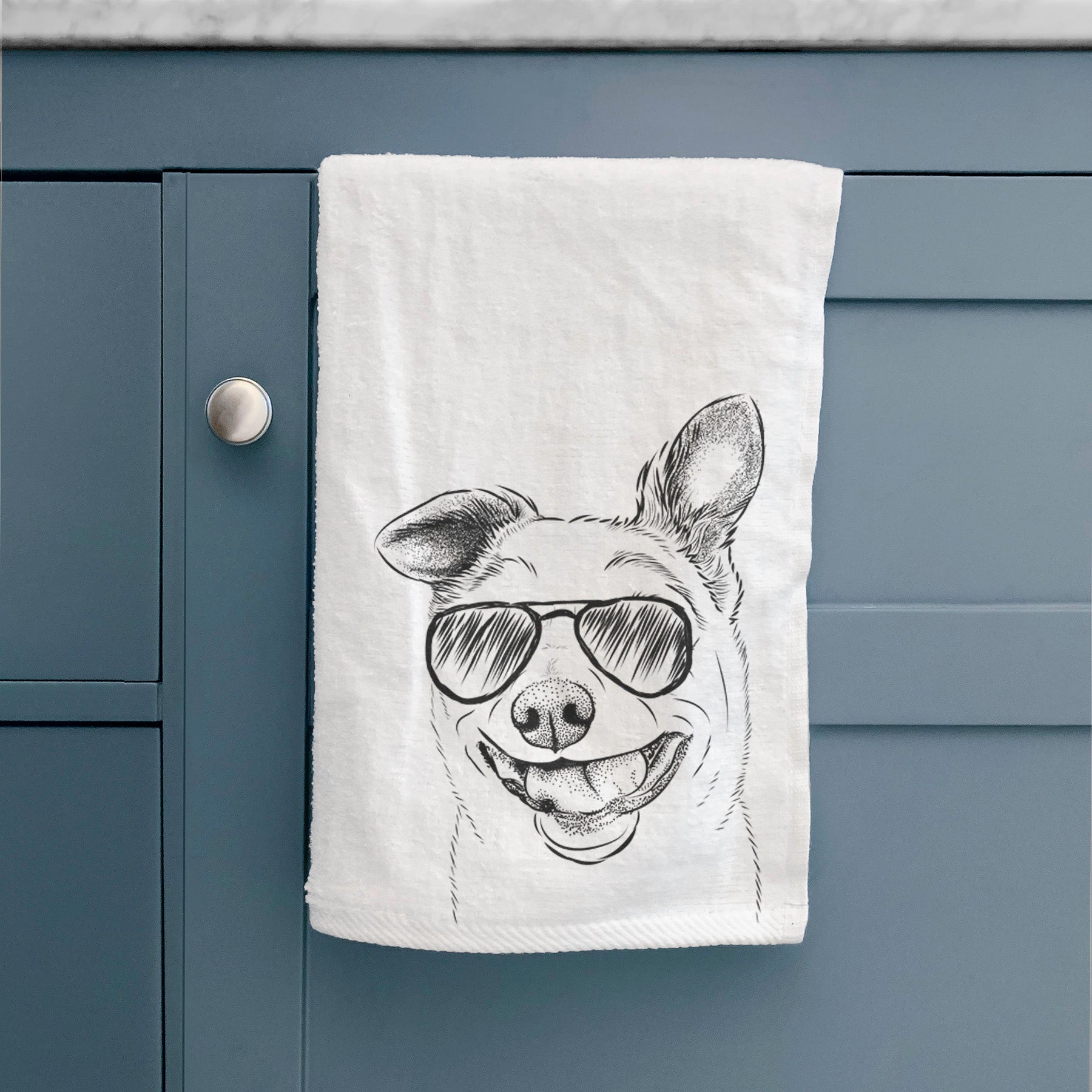 Mortimer the Mixed Breed Premium Hand Towel