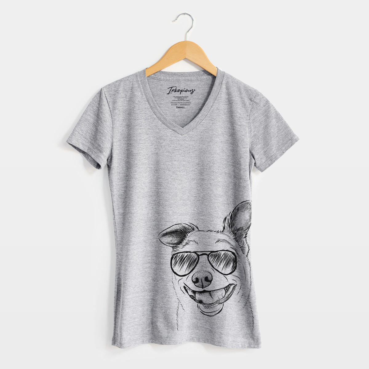 Aviator Mortimer the Mixed Breed - Women&#39;s V-neck Shirt