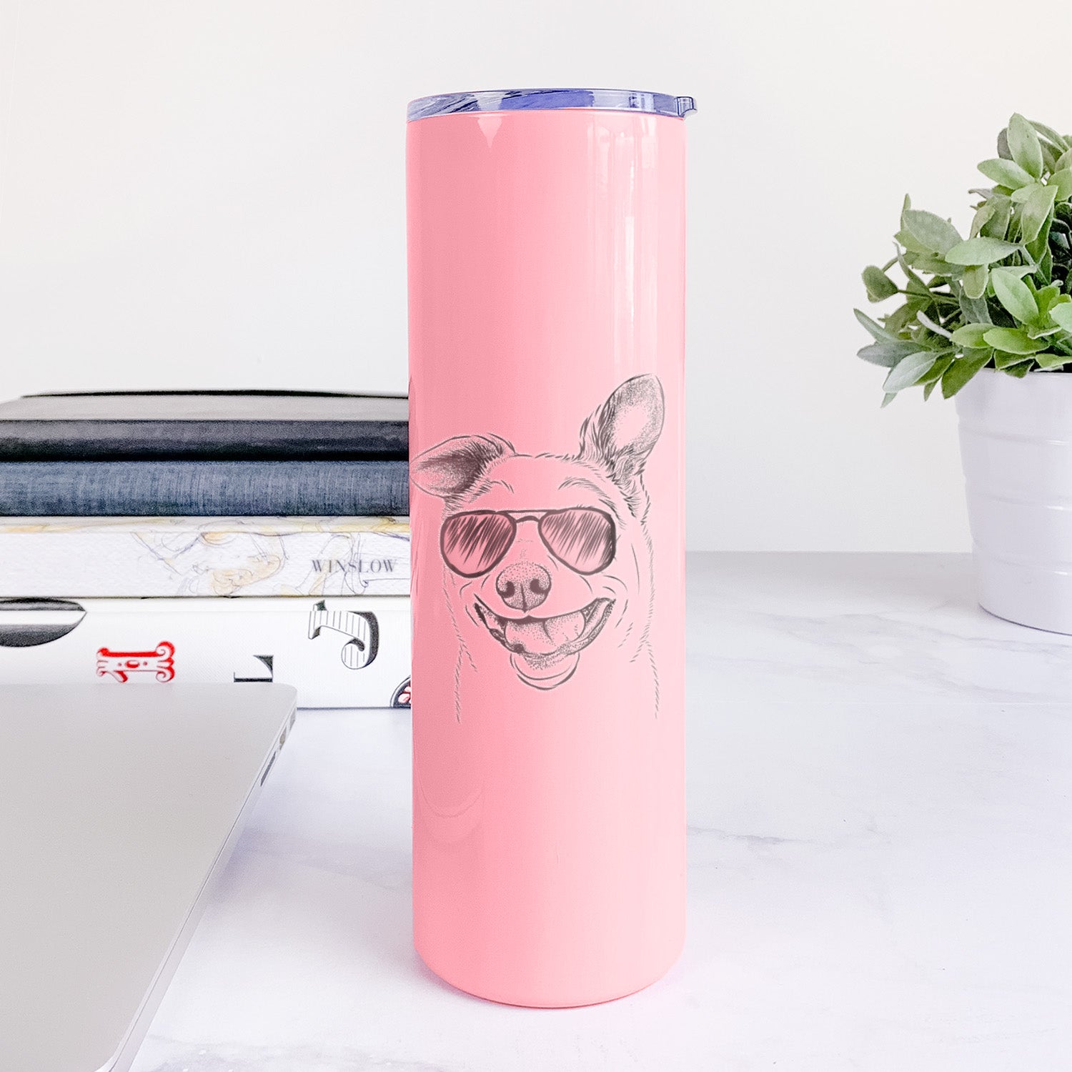 Mortimer the Mixed Breed - 20oz Skinny Tumbler