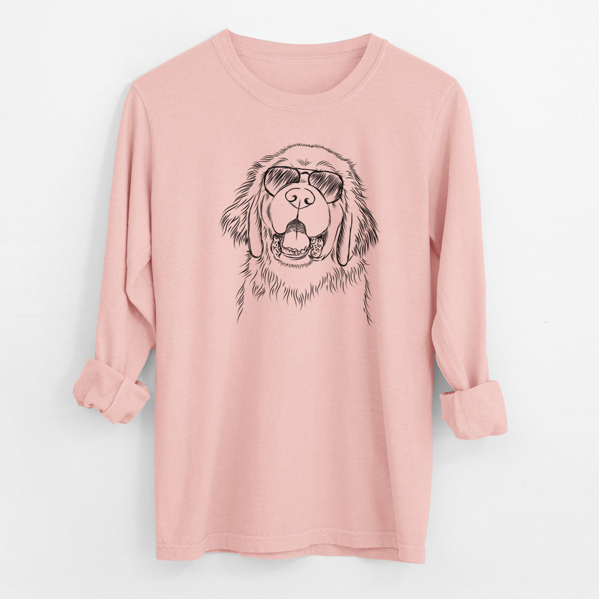 Aviator Mozart the Newfoundland - Men's Heavyweight 100% Cotton Long Sleeve