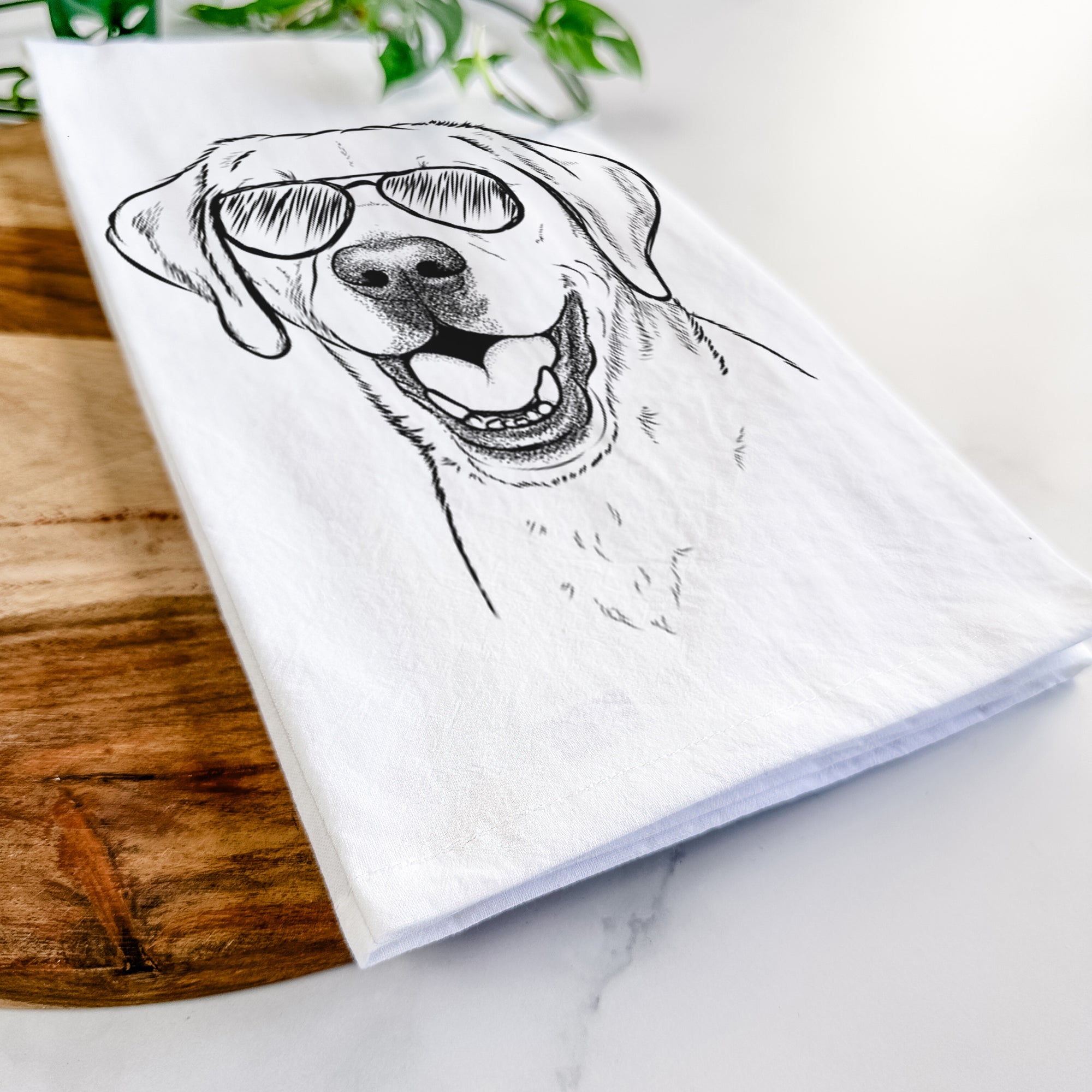 Nate the Labrador Retriever Tea Towel