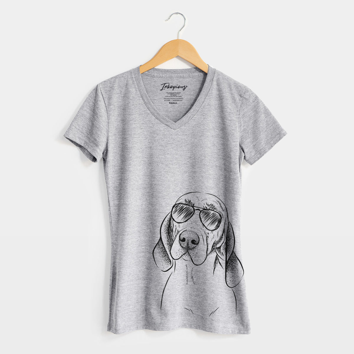 Aviator Norman the Plott Hound - Women&#39;s V-neck Shirt