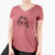 Aviator Norman the Plott Hound - Women's V-neck Shirt