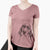 Aviator Norman the Plott Hound - Women's V-neck Shirt