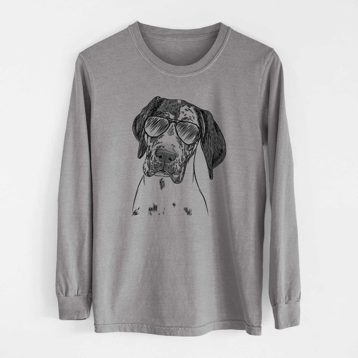 Aviator Nyx the Great Dane - Men's Heavyweight 100% Cotton Long Sleeve