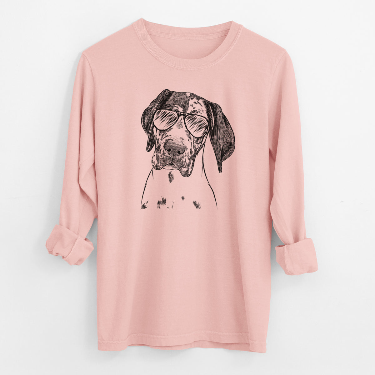 Aviator Nyx the Great Dane - Men's Heavyweight 100% Cotton Long Sleeve