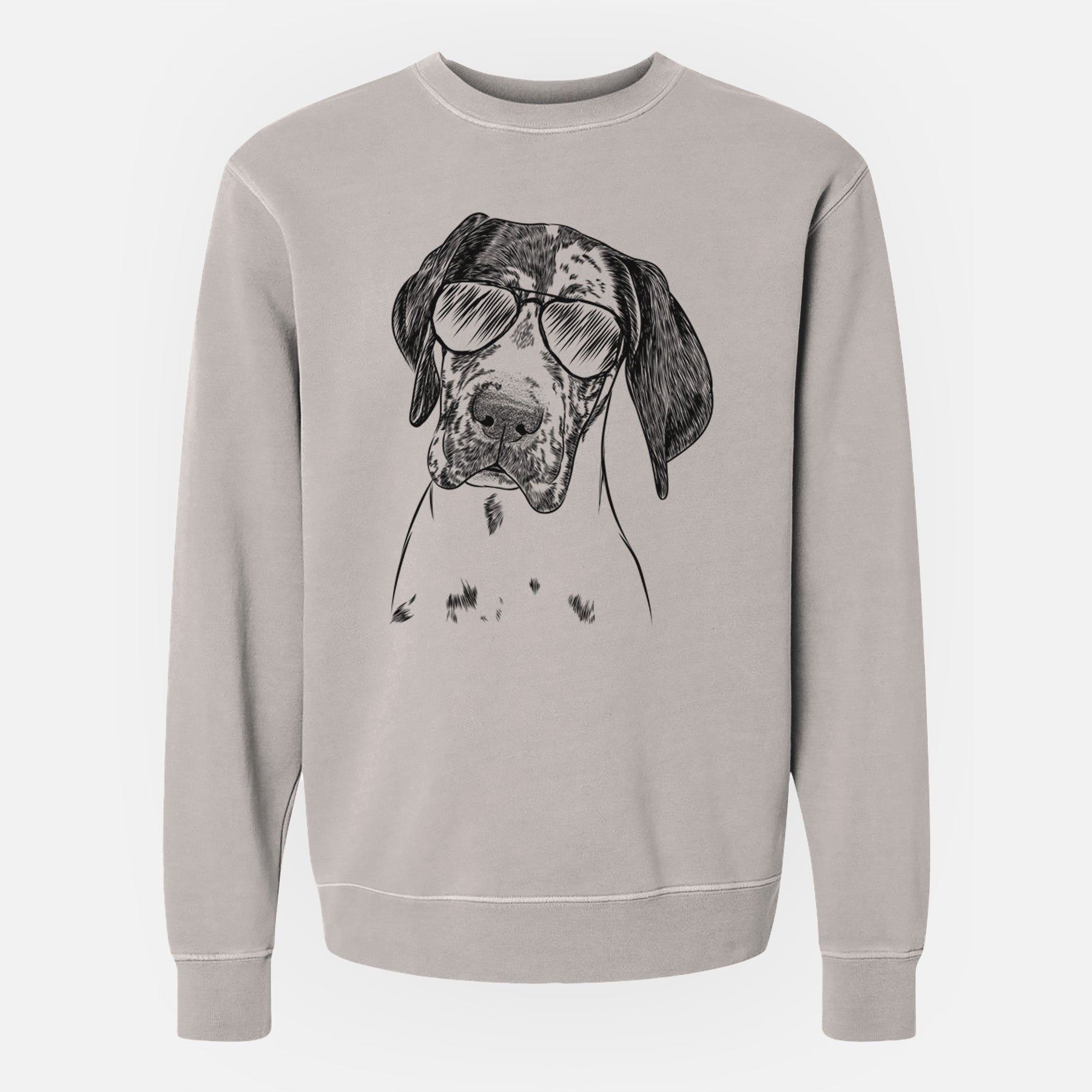 Aviator Nyx the Great Dane - Unisex Pigment Dyed Crew Sweatshirt