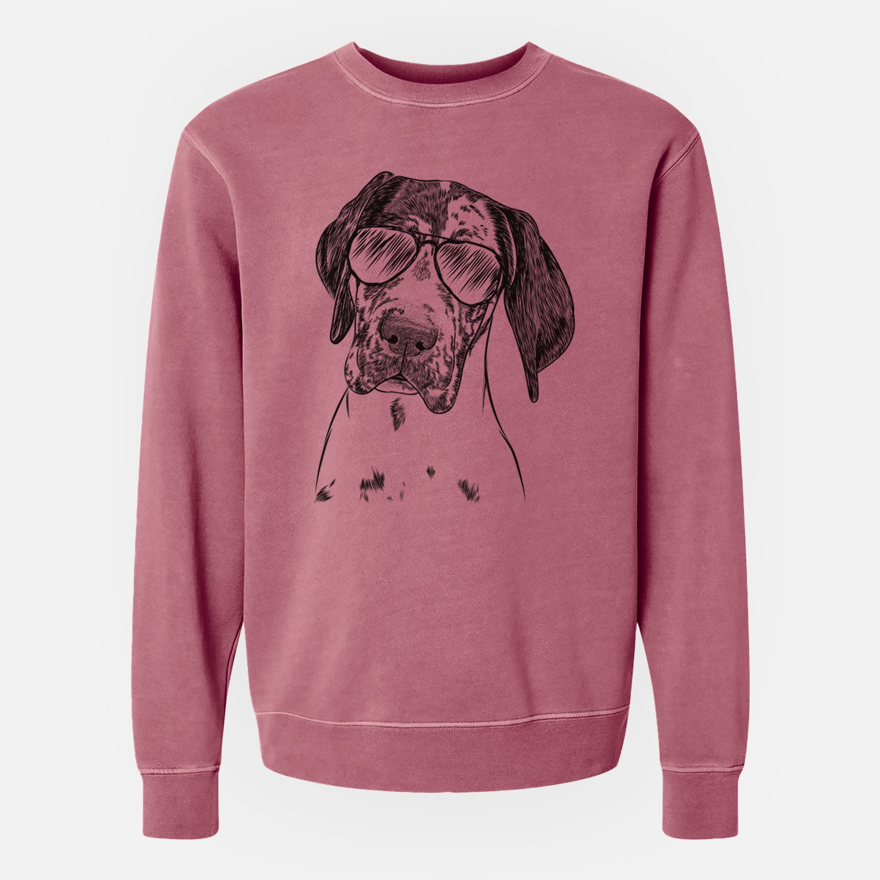 Aviator Nyx the Great Dane - Unisex Pigment Dyed Crew Sweatshirt