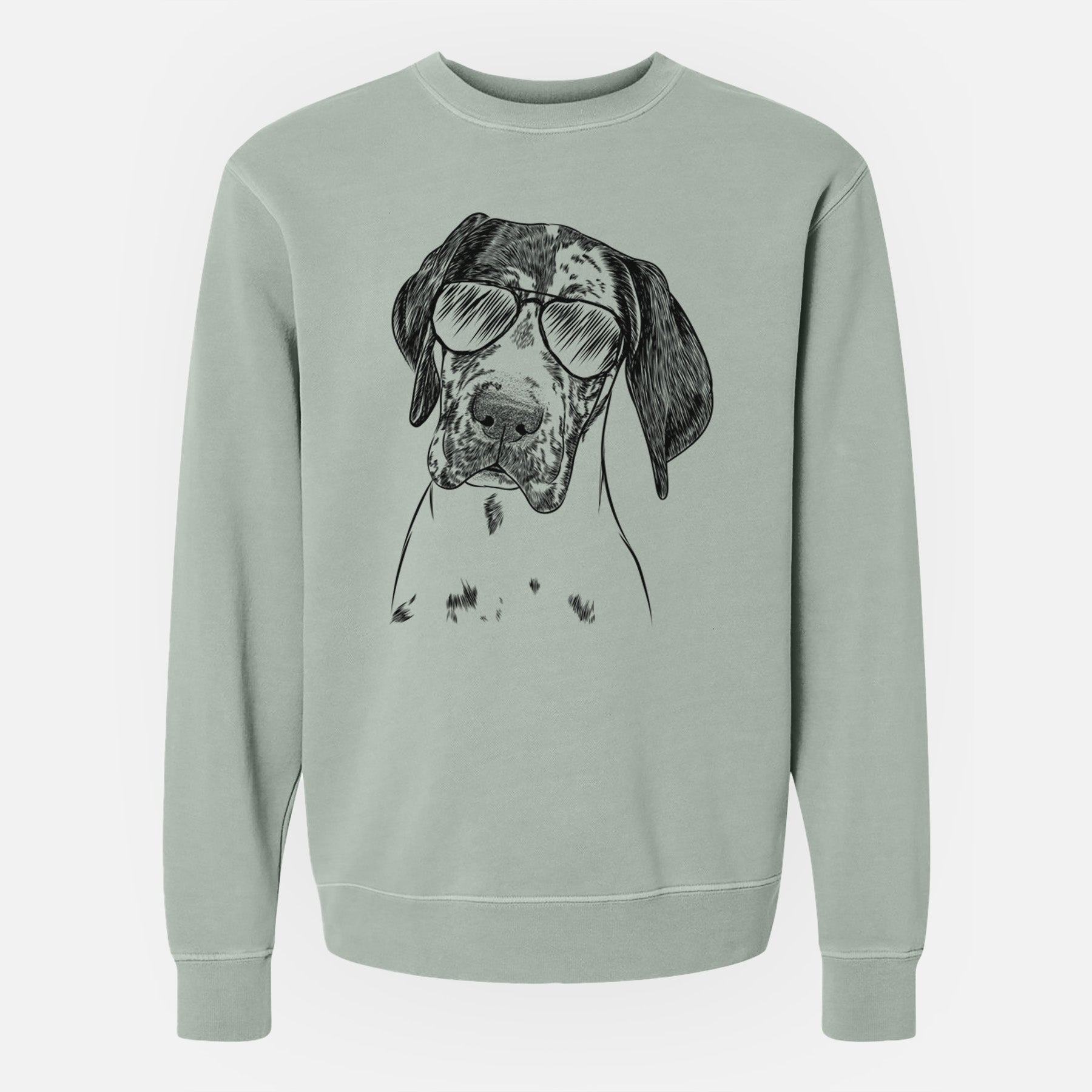 Aviator Nyx the Great Dane - Unisex Pigment Dyed Crew Sweatshirt