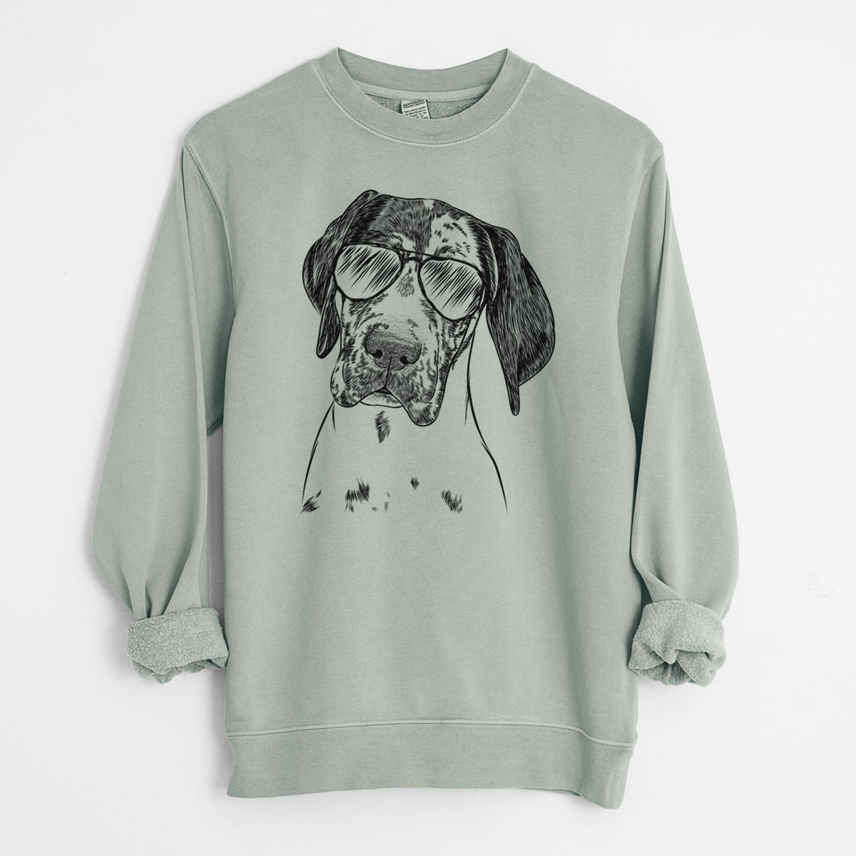 Aviator Nyx the Great Dane - Unisex Pigment Dyed Crew Sweatshirt