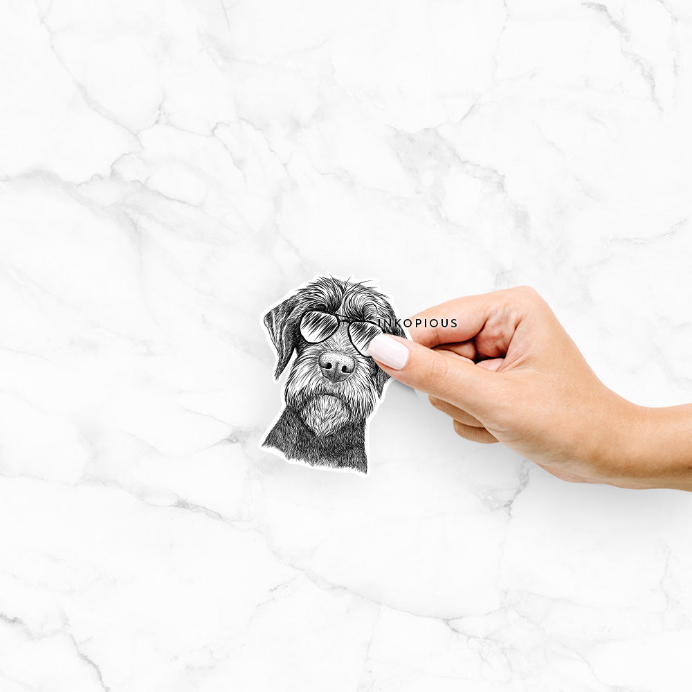 Oakley the Pudelpointer - Decal Sticker