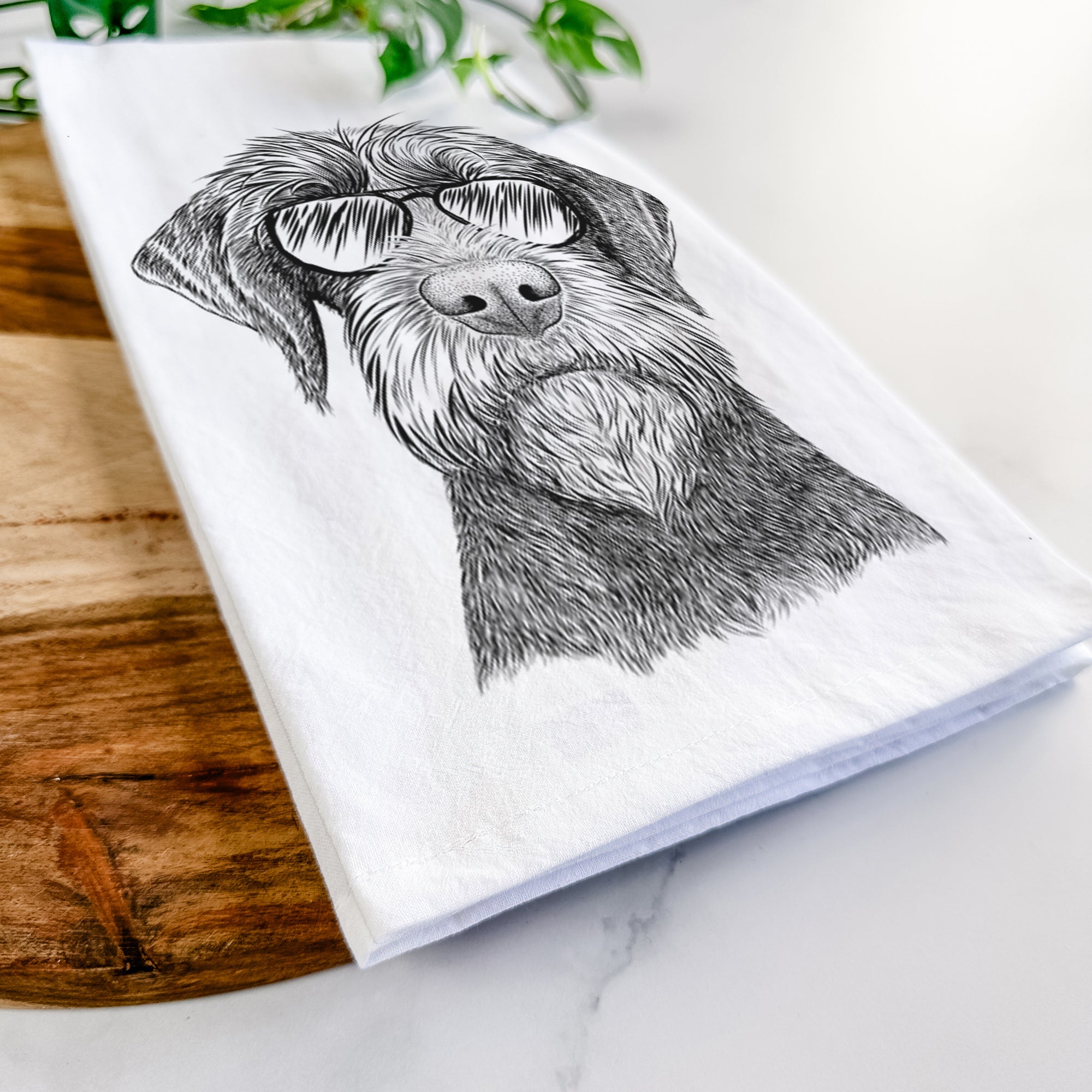 Oakley the Pudelpointer Tea Towel