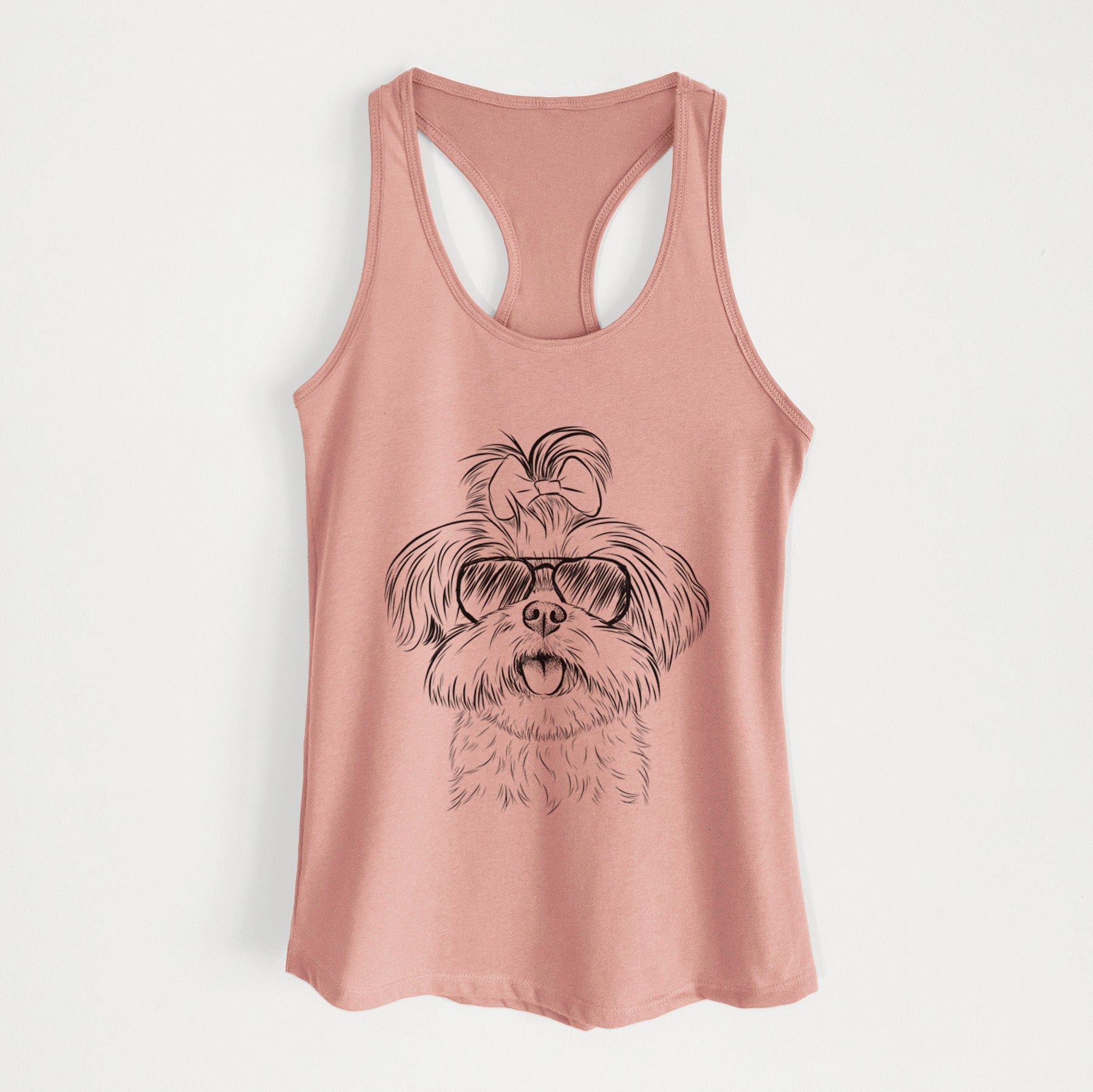 Pebbles the Shorkie - Women's Racerback Tanktop