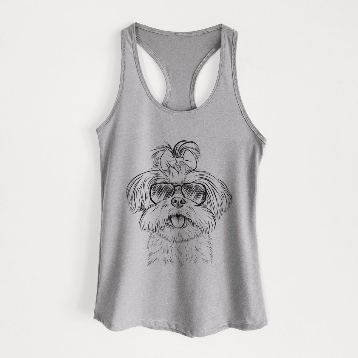 Pebbles the Shorkie - Women&#39;s Racerback Tanktop