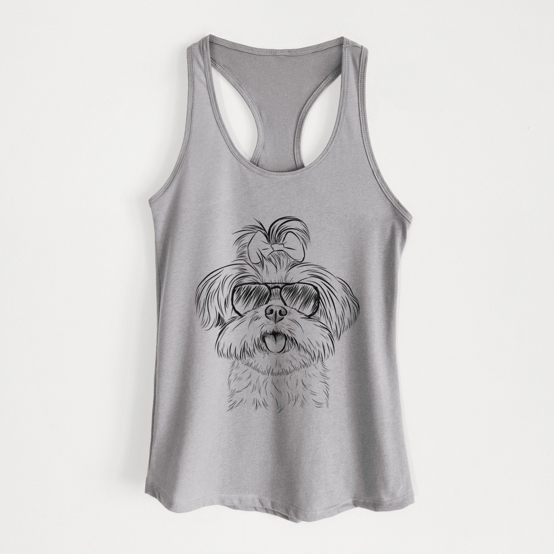 Pebbles the Shorkie - Women's Racerback Tanktop