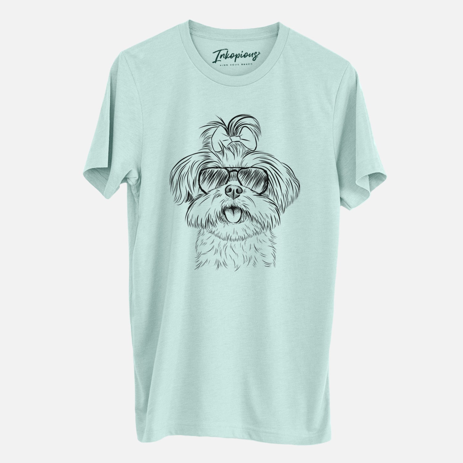 Aviator Pebbles the Shorkie - Unisex Crewneck