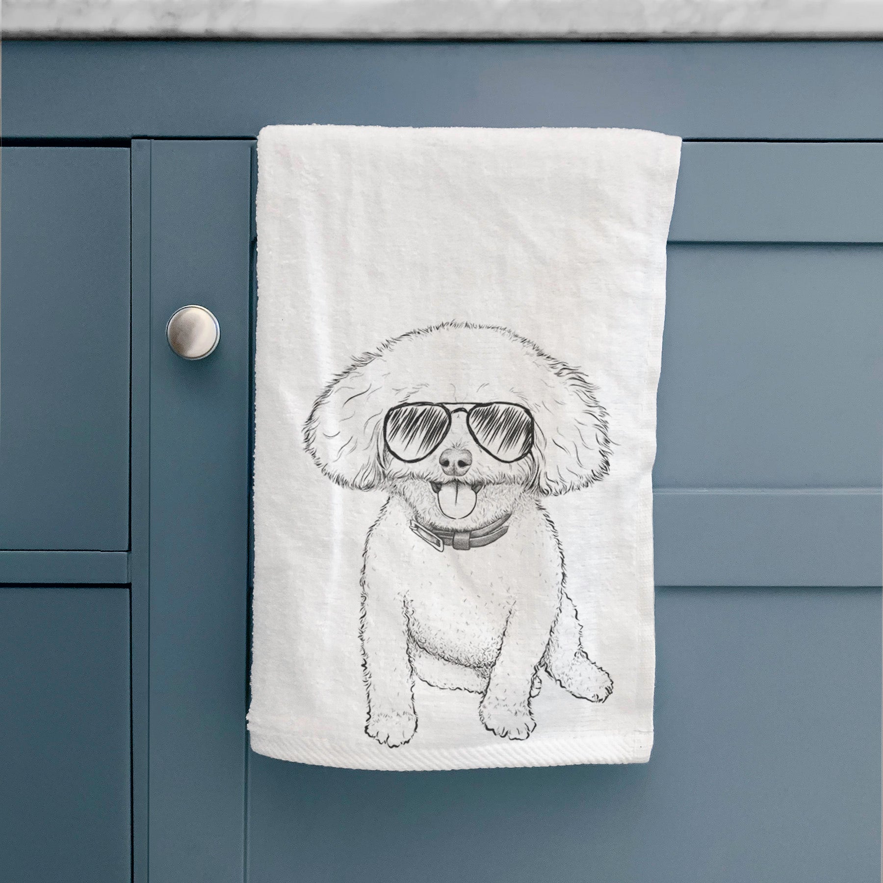 Peyton the Bichon Frise Premium Hand Towel