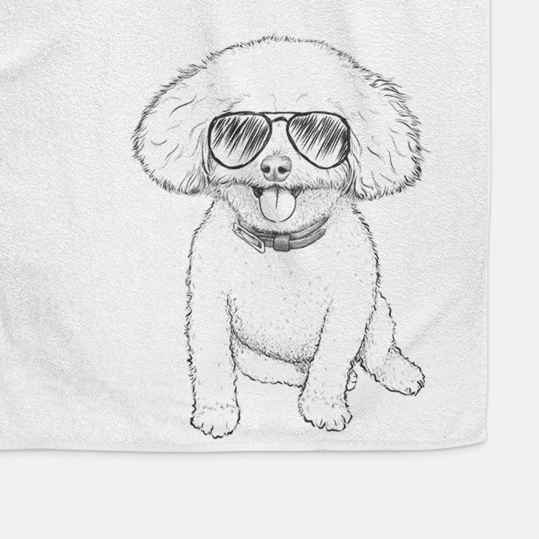 Peyton the Bichon Frise Premium Hand Towel