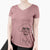 Aviator Peyton the Bichon Frise - Women's V-neck Shirt