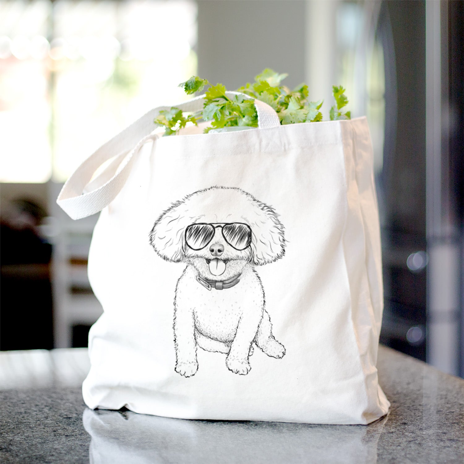 Peyton the Bichon Frise - Tote Bag