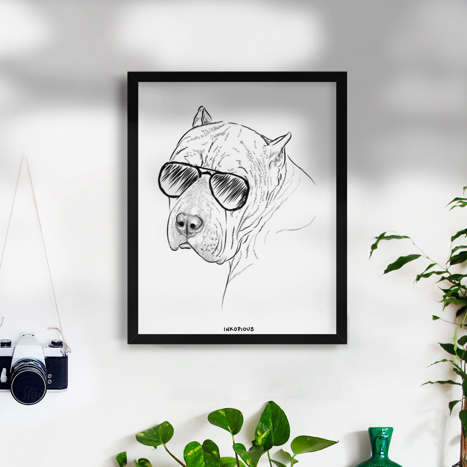 Precious the Staffordshire Terrier Art Print