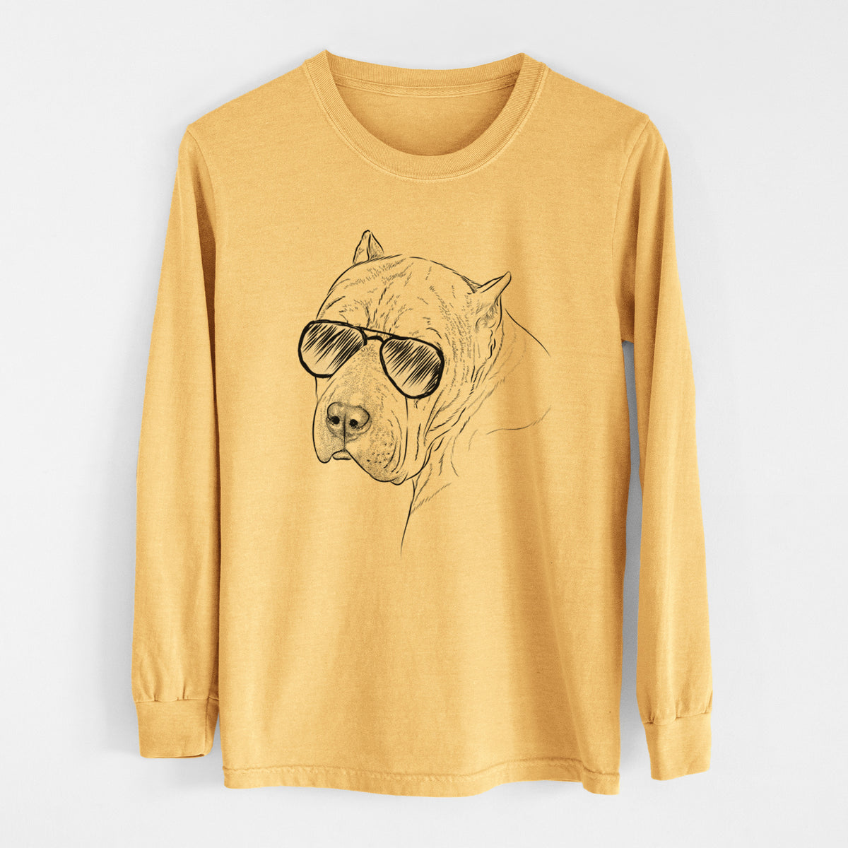 Aviators Precious the Staffordshire Terrier - Heavyweight 100% Cotton Long Sleeve