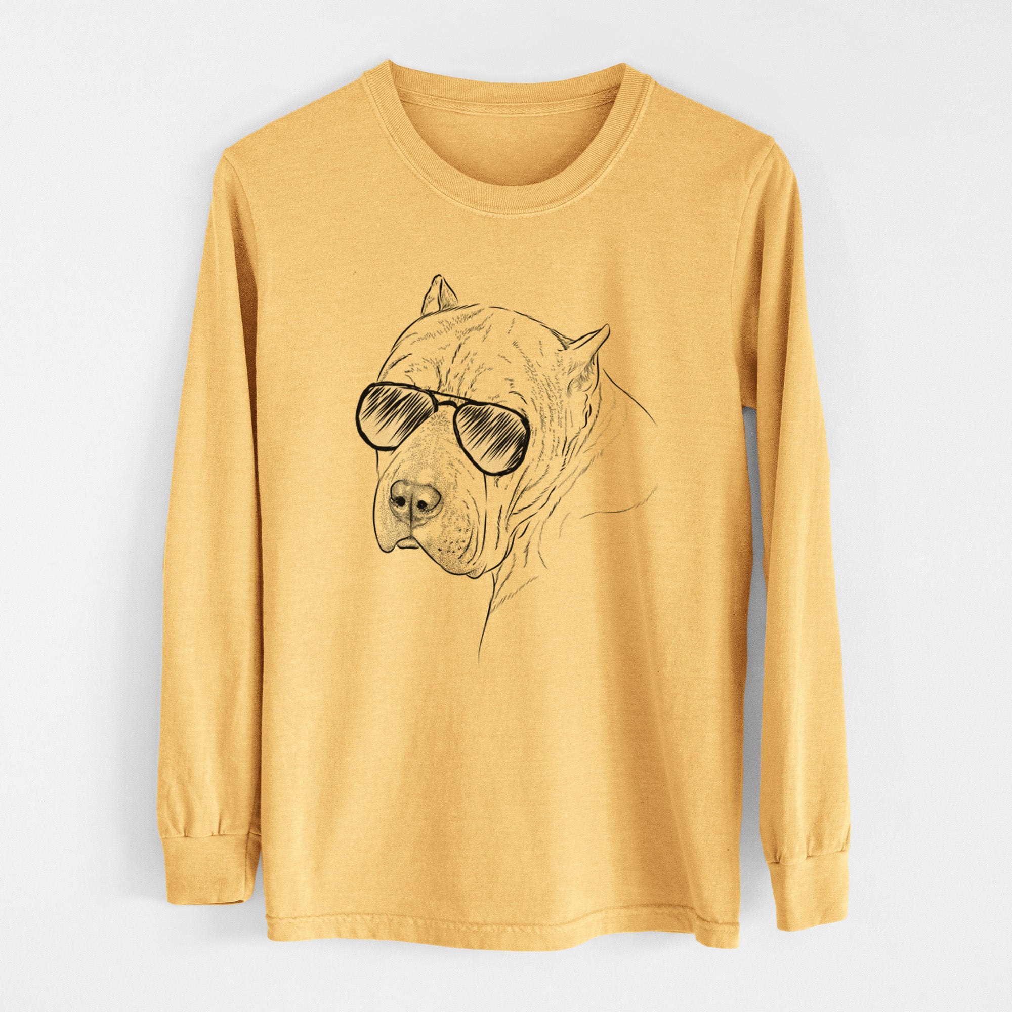 Aviators Precious the Staffordshire Terrier - Heavyweight 100% Cotton Long Sleeve