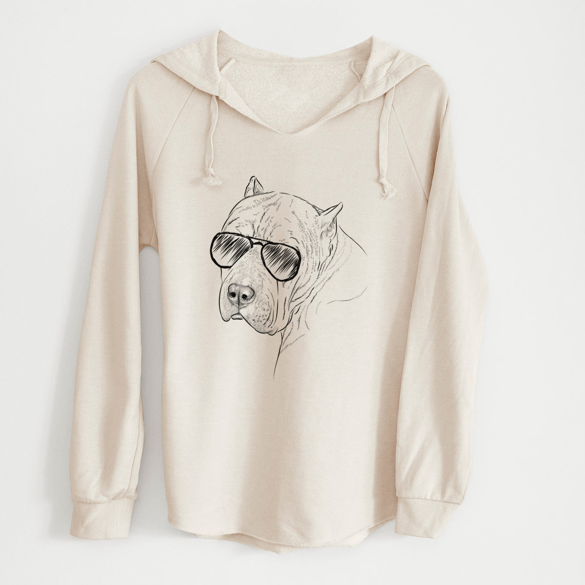 Aviator Precious the Staffordshire Terrier - Cali Wave Hooded Sweatshirt