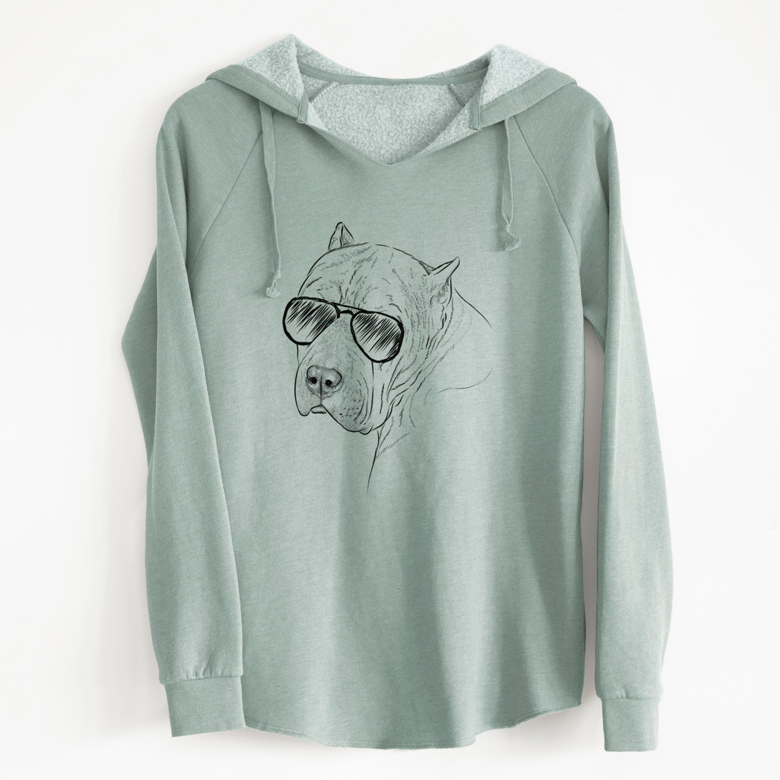 Aviator Precious the Staffordshire Terrier - Cali Wave Hooded Sweatshirt