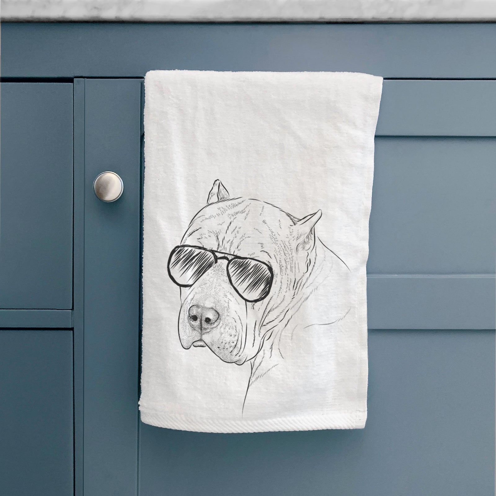 Precious the Staffordshire Terrier Decorative Hand Towel