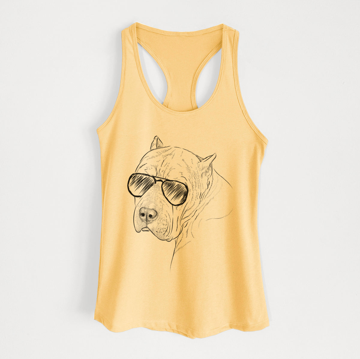 Precious the Staffordshire Terrier - Women's Racerback Tanktop