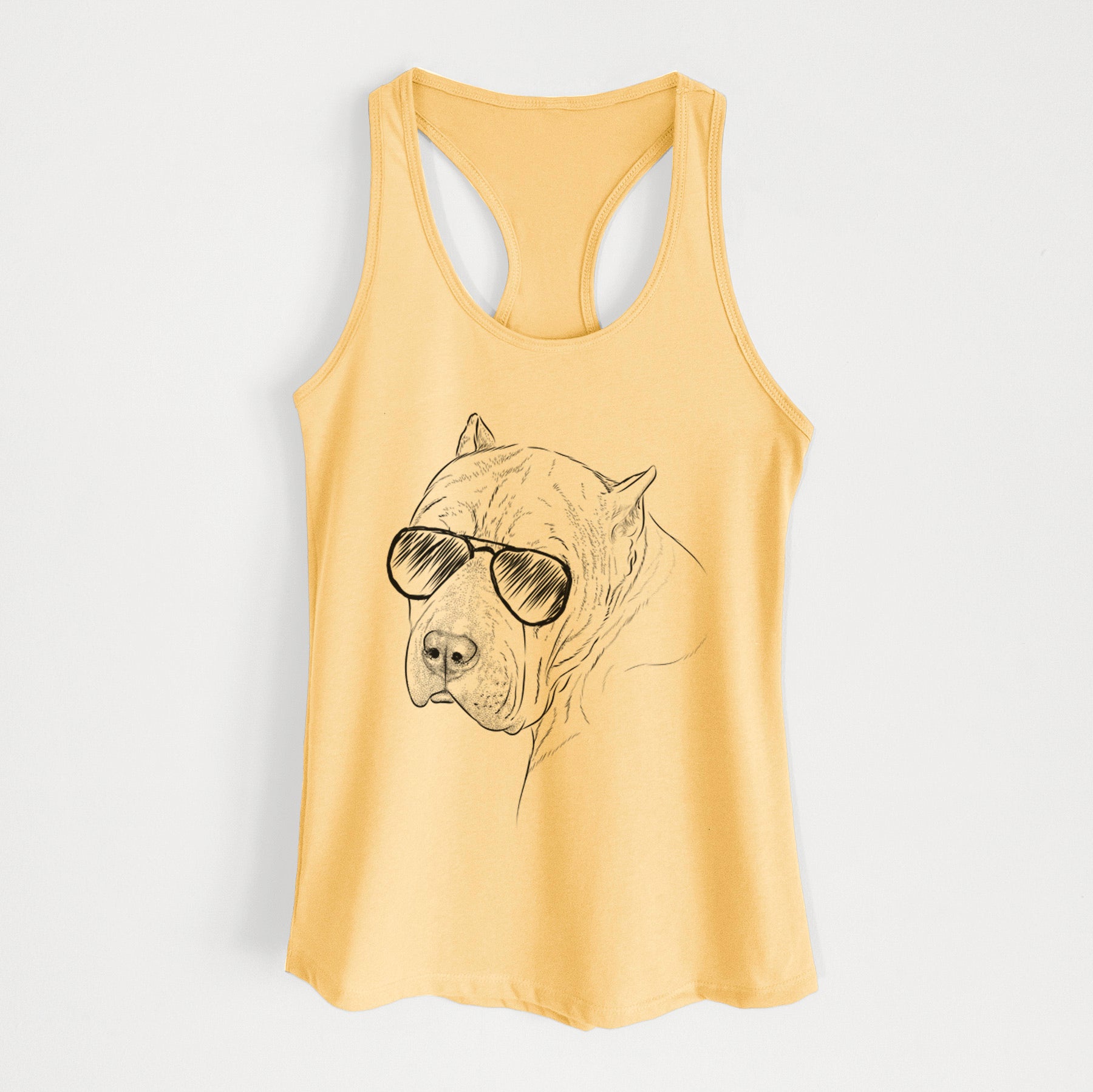 Precious the Staffordshire Terrier - Women's Racerback Tanktop