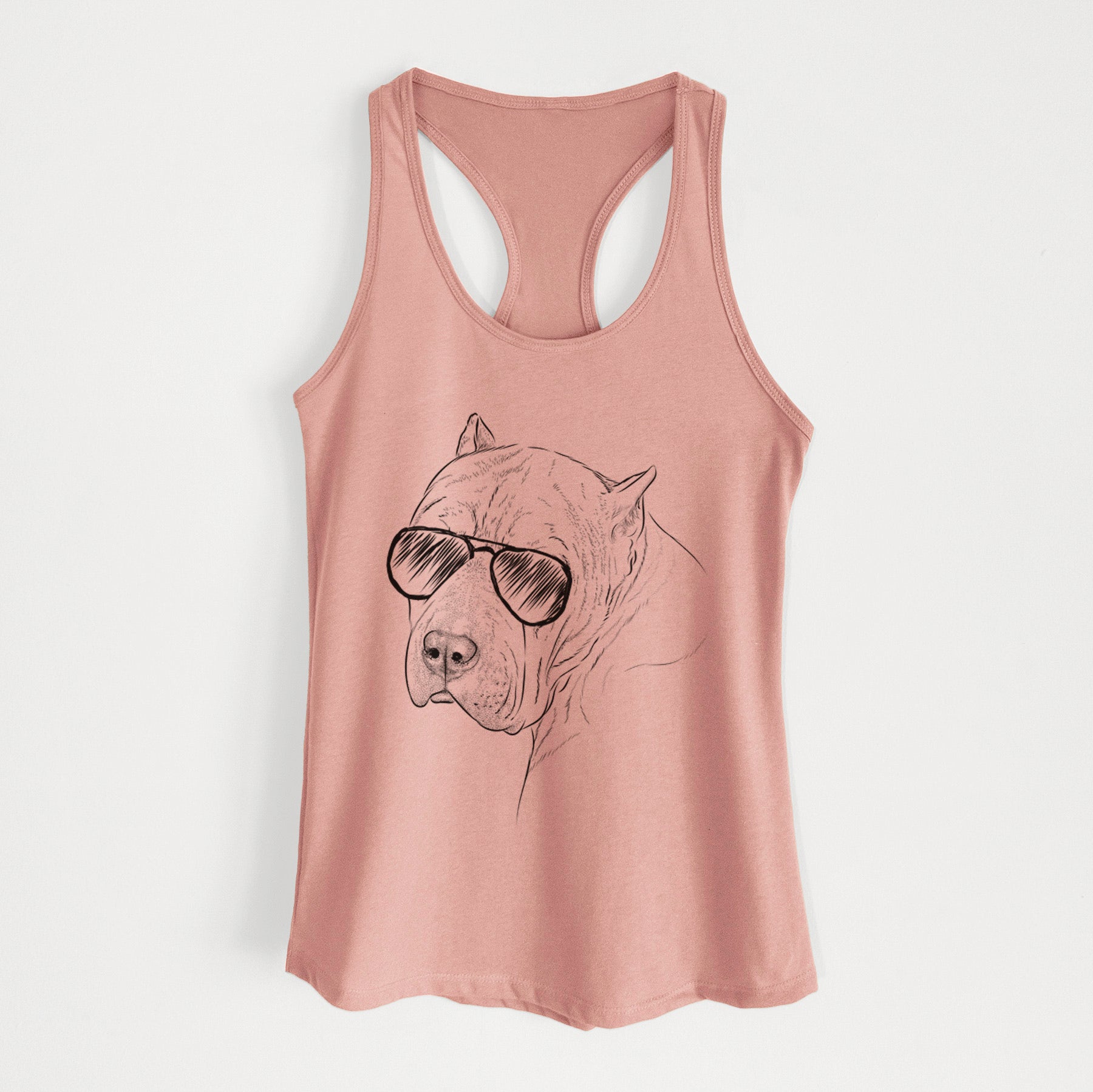 Precious the Staffordshire Terrier - Women's Racerback Tanktop