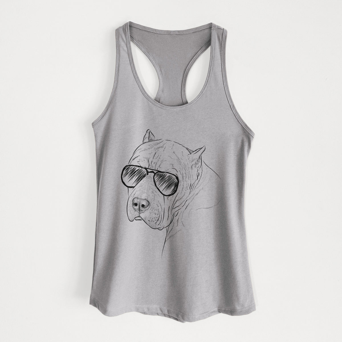 Precious the Staffordshire Terrier - Women&#39;s Racerback Tanktop