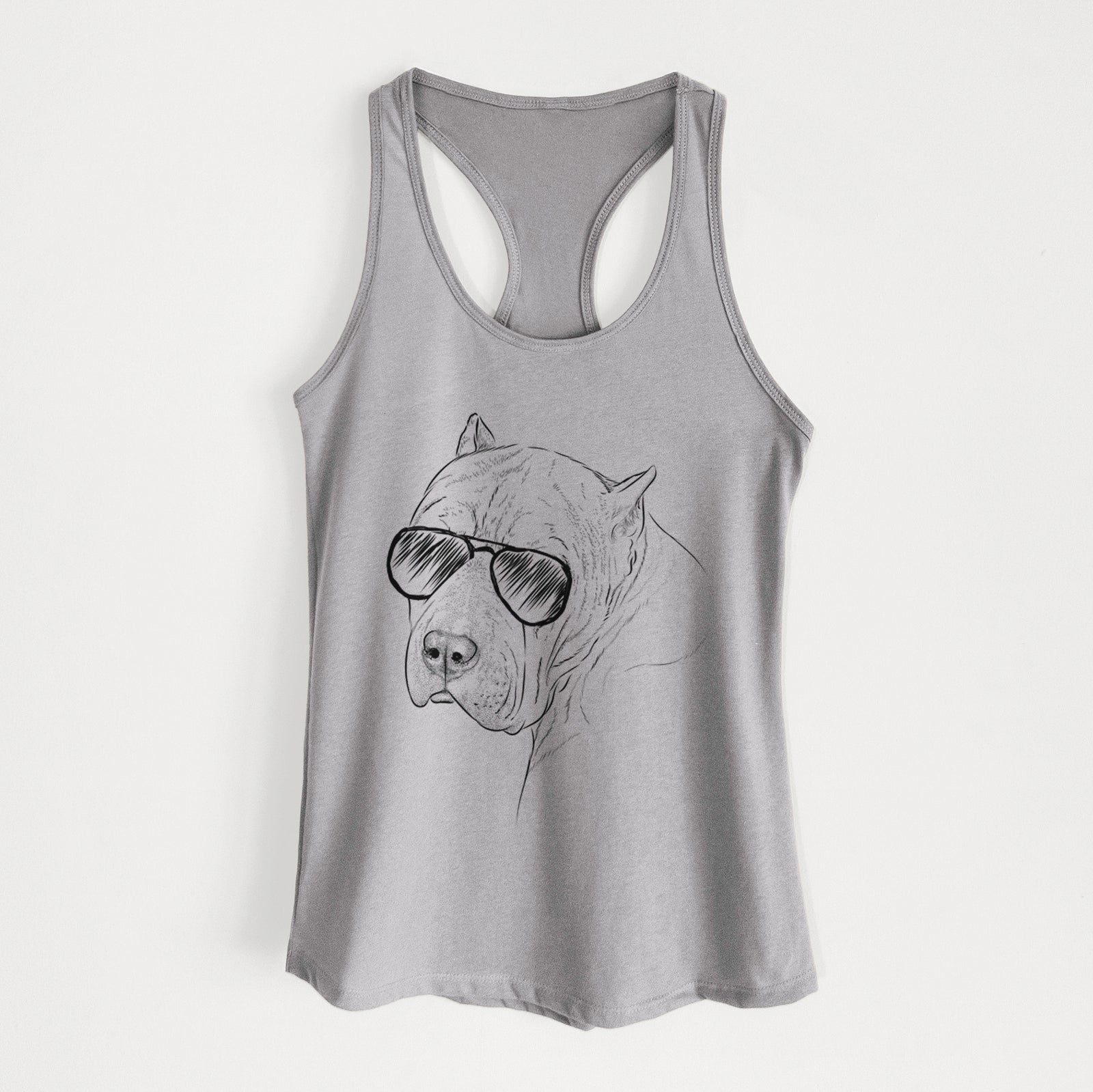 Precious the Staffordshire Terrier - Women's Racerback Tanktop