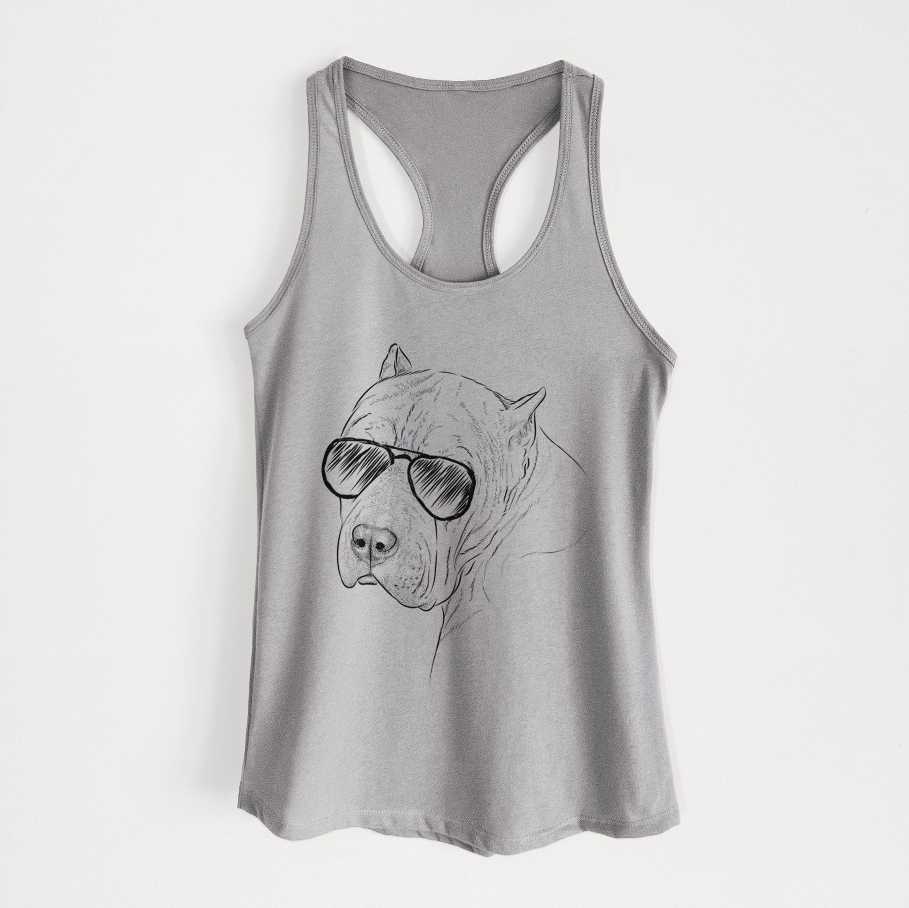 Precious the Staffordshire Terrier - Women's Racerback Tanktop